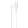 Кабель Denmen  D01V MicroUSB White 1м білий