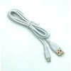 Кабель Denmen  D01V MicroUSB White 1м білий