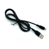 Кабель Denmen D01V Silicone  USB - Micro USB 2.4A 1M чорний