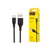 Кабель Denmen D01T Silicone USB Type-C 2.4A 1M  чорний