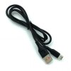 Кабель Denmen D01T Silicone USB Type-C 2.4A 1M  чорний