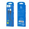 Кабель Denmen D06T Silicone USB Type-C 2.4A 1M Чорний